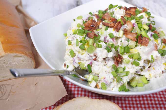 An awesome recipe for loaded potato salad.