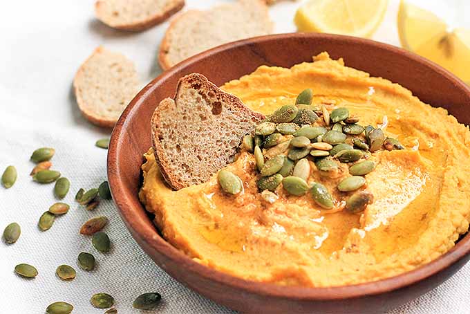 Bowl of Pumpkin Hummus | Foodal.com