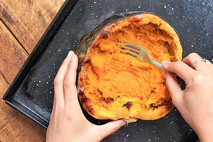 Scooping Out Roasted Squash | Foodal.com