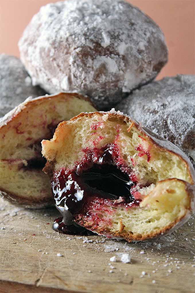 Learn how to bake the best jelly donuts with our classic brioche recipe: https://foodal.com/recipes/breakfast/berliner-jelly-doughnuts/
