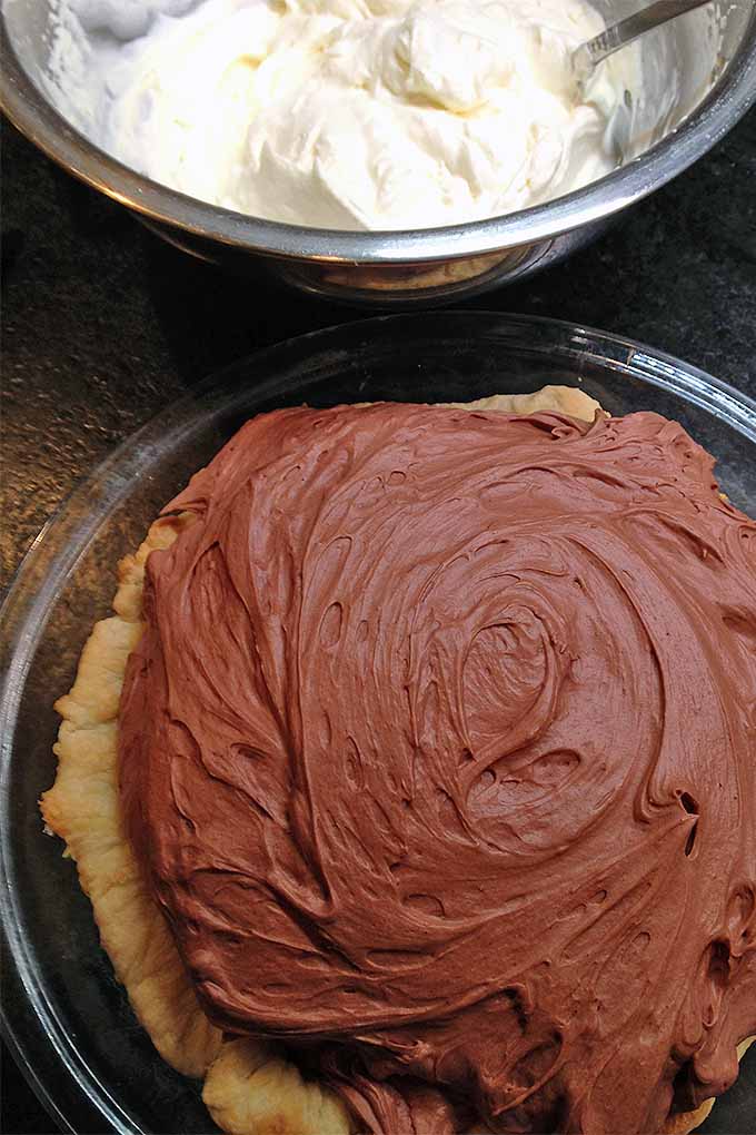 With a silky chocolate mousse filling, buttery crust, and whipped cream on top, what's not to love about French Silk Chocolate Pie? We share the recipe: https://foodal.com/recipes/desserts/french-silk-chocolate-pie/