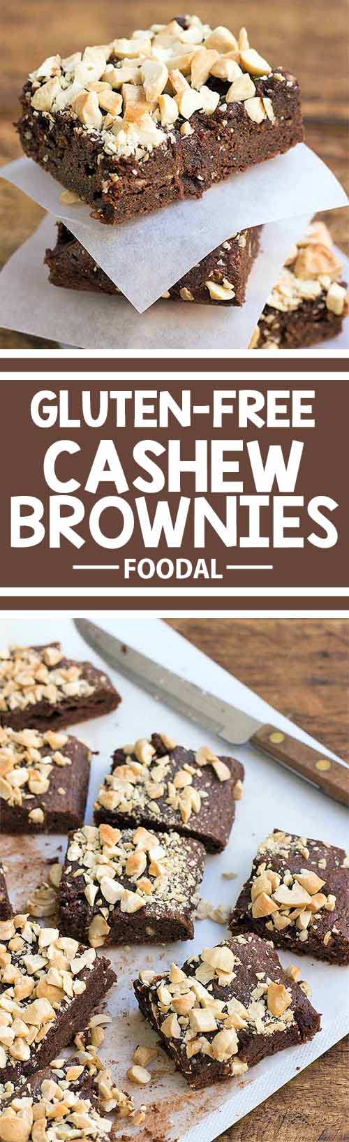 Do you love chocolate and need something to satisfy your sweet tooth? These gluten-free brownies are moist, chocolatey, and topped with crunchy cashews for contrast in color and texture. Best of all, a batch can be made in just 35 minutes! Get the recipe on Foodal now and make a batch of these brownies today!