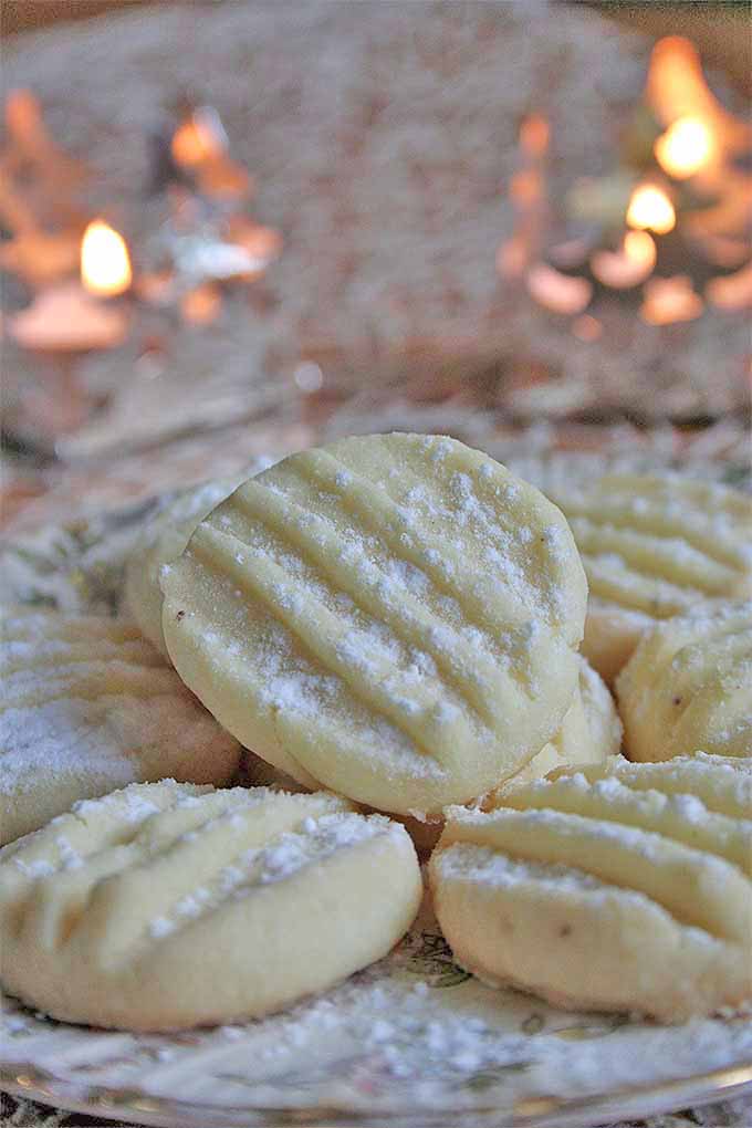 These delicious snowflake cookies will melt in your mouth. Get the recipe: https://foodal.com/recipes/desserts/tender-snowflake-cookies/