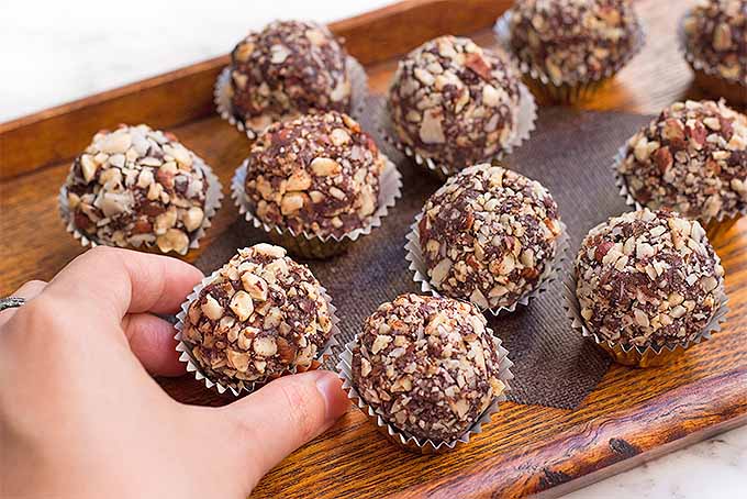 Homemade Dark Chocolate Truffles with Hazelnuts | Foodal.com