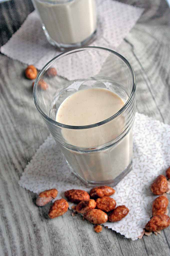 Whether you make it with regular milk and cream or you choose to go lactose free, you're going to love the flavor of this candied and roasted almond beverage: https://foodal.com/drinks-2/everything-else/roasted-almond-milk/