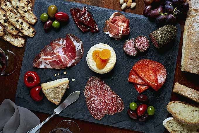 Meat and Cheese Board Paired with Fruits, Bread, Veggies | Foodal.com