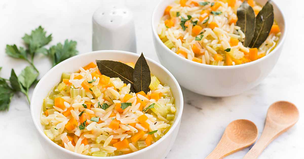 Warm Up with a Bowl of Lemon Orzo Soup (Vegan) | Foodal