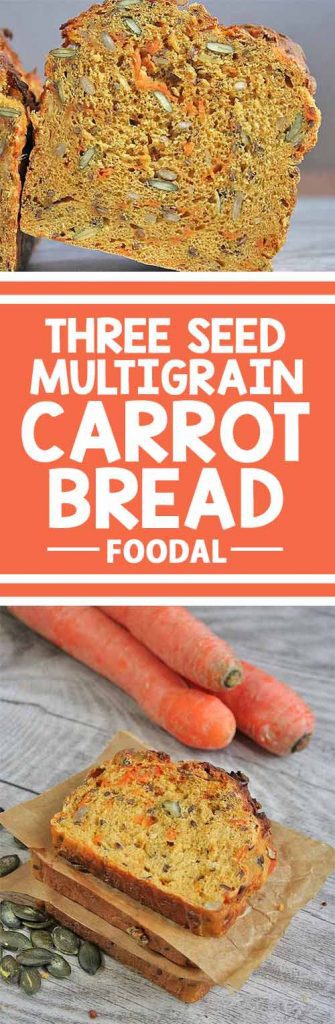 This moist and wholesome bread is perfect for everyday eating, packed with nutrients from healthy seeds and fresh carrots. And it's super versatile, too - you'll love it with sweet spreads like jelly or honey as well as savory sandwich fillings like cheese and coldcuts.