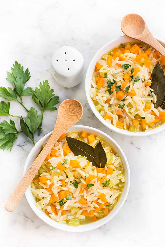 Are you in a mood for a nice comforting hot soup to take the chill out your bones? Try our Lemon Orzo Soup! Guaranteed to put a smile on your face. Get the recipe now: https://foodal.com/recipes/soups/lemon-orzo-soup