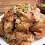 Simple spicy wings with a mustard, soy, and scallion marinade. | Foodal.com