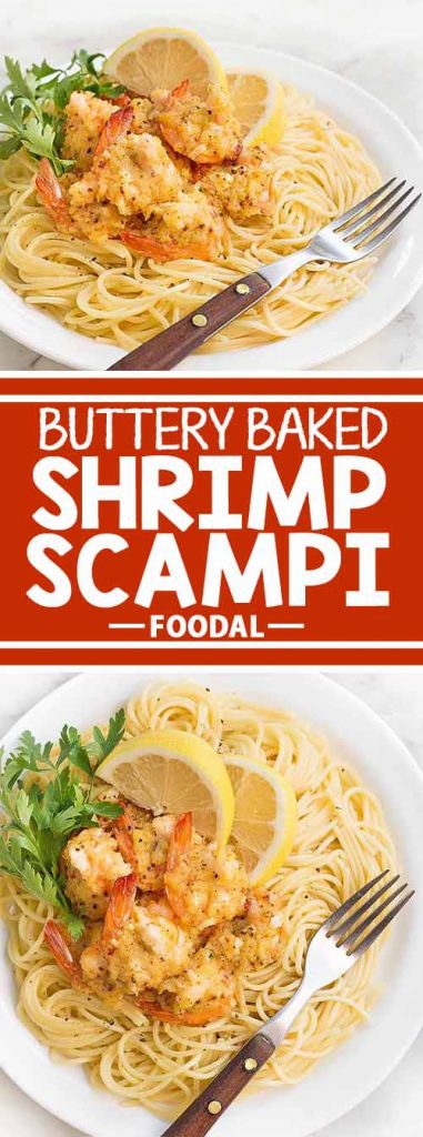 Our classic buttery baked shrimp scampi features an optimal mix of buttery breadcrumbs, lemon, white wine, and garlic that will tantalize your taste buds. It's delicious served over pasta, and your guests are sure to ask for seconds! Get the recipe now on Foodal.