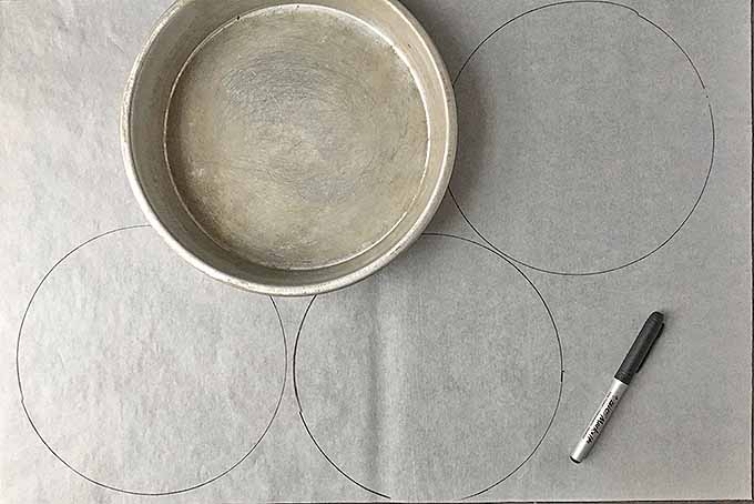Measuring paper liners for prepping cake pans | Foodal.com