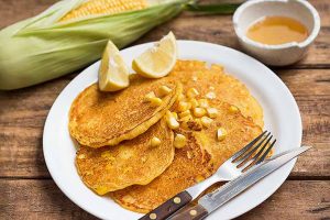 A Summertime Brunch Must-Make: Cornmeal Pancakes with Sweet Corn