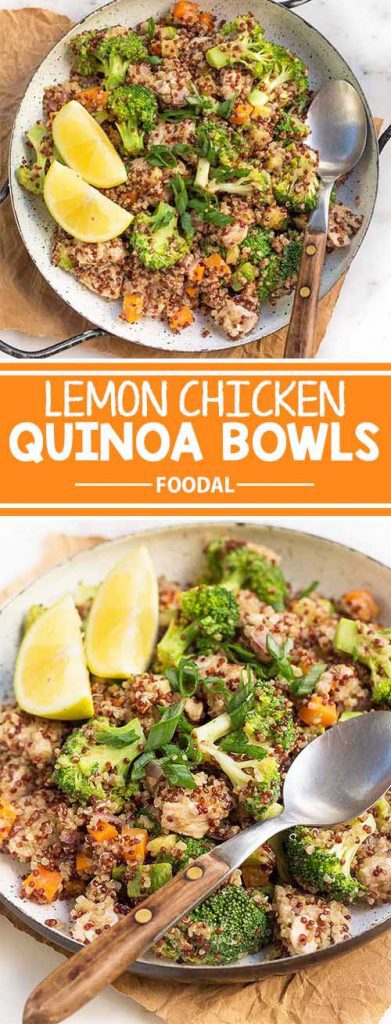 If you’re trying to curb your between-meals snacking habit, you need to make sure that you’re eating protein-rich food. This recipe for lemon chicken quinoa bowls is packed with protein to keep your tummy satisfied for longer, and give you the energy you need for long days. Are you ready to fuel up on this amazing dish now? Get the recipe from Foodal today!