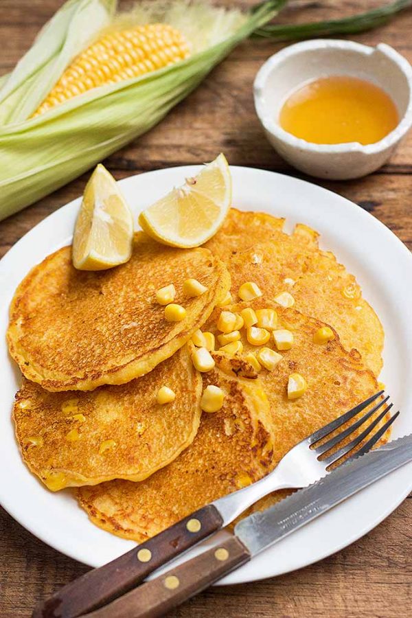 Cornmeal Pancakes with Sweet Corn Recipe | Foodal