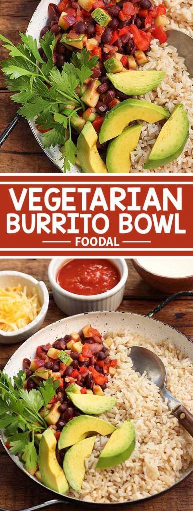 This vegetarian burrito bowl is the perfect Meatless Monday meal option! All you need is 30 minutes and you’ll have a hearty yet healthy home-cooked meal that’s bursting with flavor. It’s perfect for busy weeknights and so good that you’ll be asking for seconds. Get this filling recipe from Foodal today!