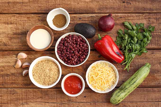 Getting ingredients ready for our veggie burrito bowl. | Foodal.com