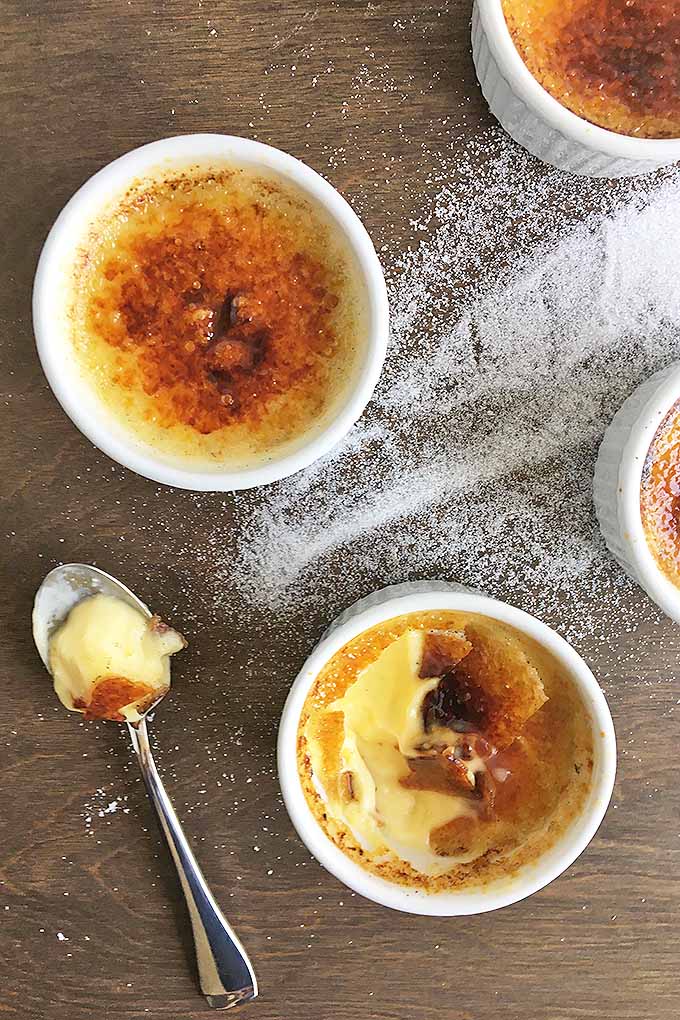 Love getting creme brulee at restaurants? Learn how to make it at home! We share the recipe: https://foodal.com/recipes/desserts/how-to-make-a-simple-creme-brulee/