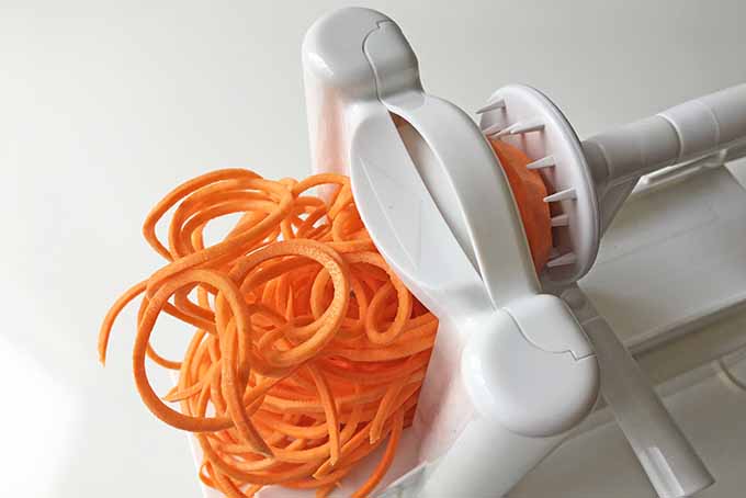 Making Long Sweet Potato Noodles with a Spiralizer | Foodal.com