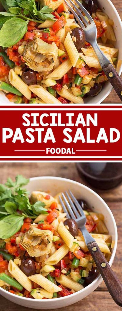 When the weather is warm, we crave cool foods that are refreshing to beat the heat. This Sicilian pasta salad is the answer – it comes together simply, tastes incredible with the flavors of southern Italy, and can be easily doubled or tripled for sharing with friends at a potluck party. Get the recipe from Foodal now!