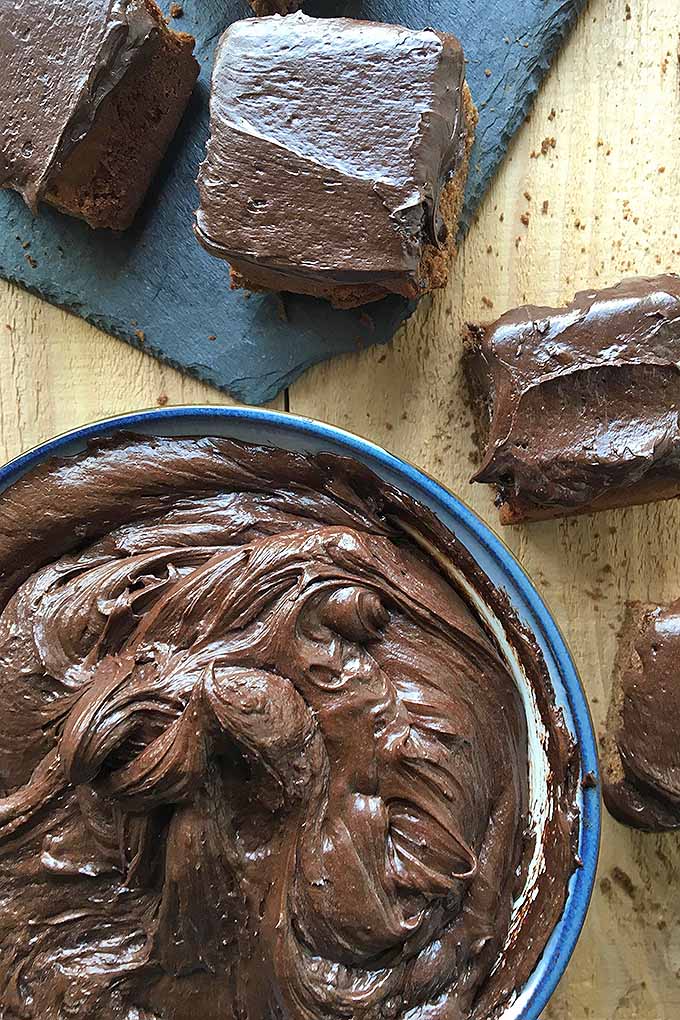 Cover your cakes, cookies, and brownies in our thick and creamy recipe for old-fashioned cocoa fudge frosting! Get the recipe now: https://foodal.com/recipes/desserts/cocoa-fudge-frosting/