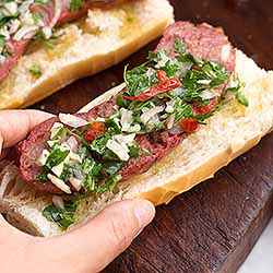 The Best Recipe for Choripan with Chimichurri | Foodal.com