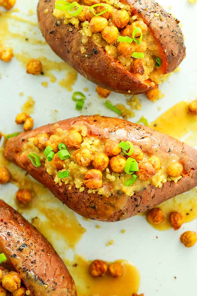 Incorporate miso paste in your dishes for a flavorful taste of umami, like in these sweet potatoes stuffed with quinoa and miso! We share more info on this cool condiment: https://foodal.com/knowledge/paleo/all-about-miso/