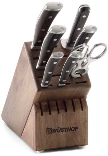 Wusthof Ikon Blackwood 5 Piece Studio Knife Block Set - Trademark Retail