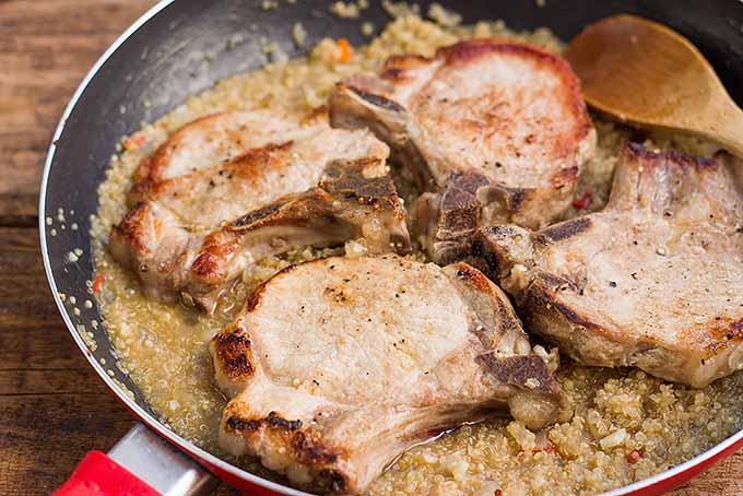 Easy Pork Chops with Quinoa | Foodal.com