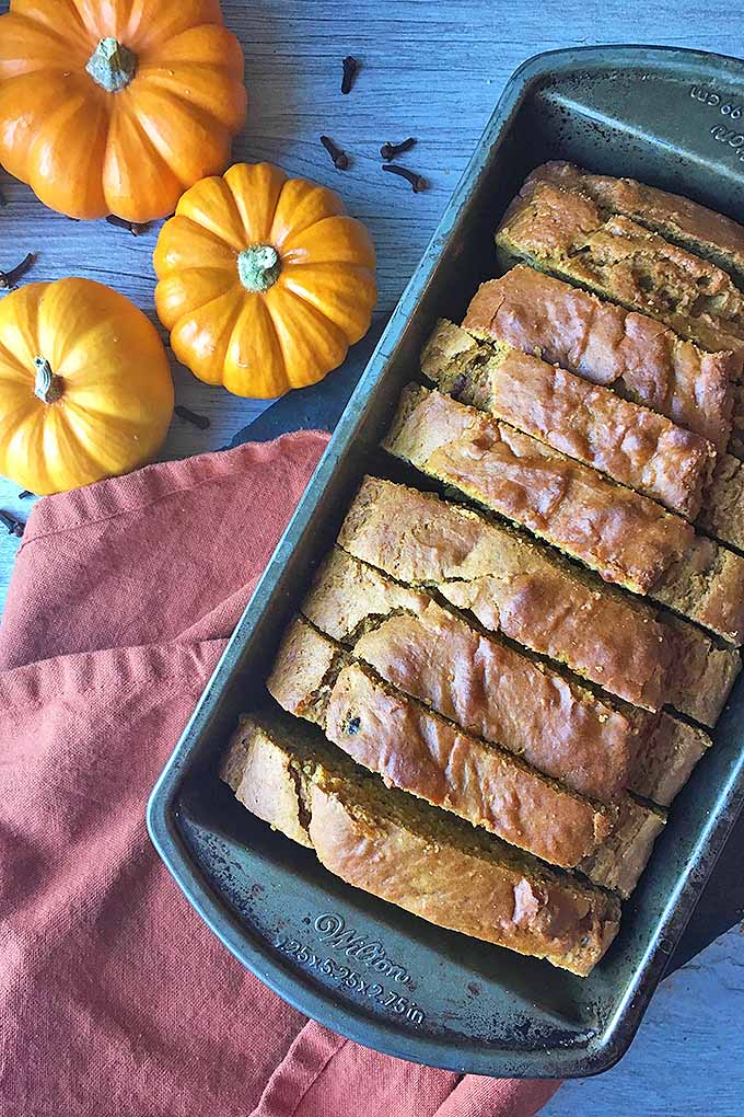 Our simple recipe for homemade pumpkin spice nut bread is made with a beautiful blend of spices, pumpkin puree, and other ingredients you have in your kitchen. Get the recipe now: https://foodal.com/recipes/breads/pumpkin-spice-bread/
