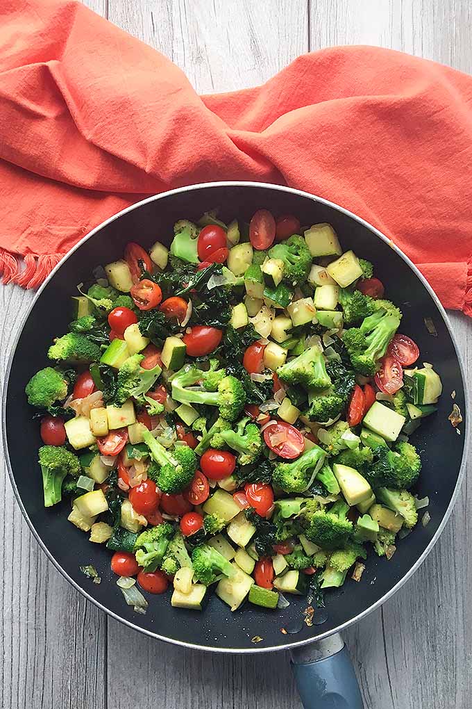Looking for a quick and easy dish that has tons of nutrients, plus tons of flavor? Try our super fast saute, made with healthy ingredients like broccoli, zucchini, and tomatoes. We share the recipe now: https://foodal.com/recipes/veggies/broccoli-cherry-tomato-italian-kale-and-onion-saute/