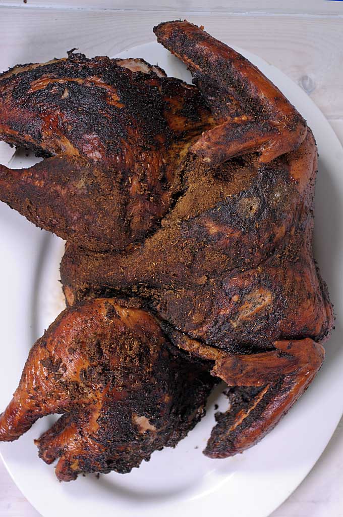 Juicy and moist turkey? Yep, it's possible by butterflying (splatchocking), dry brined, and dry rubbed with a sage-spice blend, and smoked over hickory or pecan wood. Get more details on Foodal now!