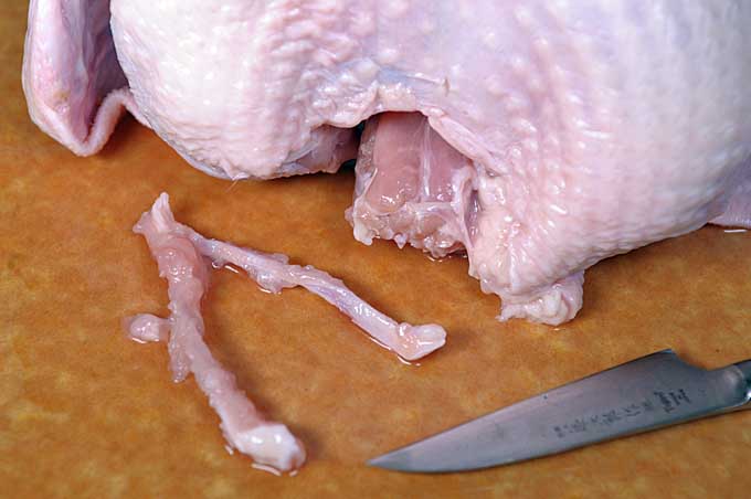 Slide the wishbone out of the poultry carcass | Foodal