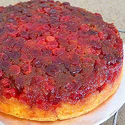 Cranberry Upside Down Cake Cooling | Foodal.com