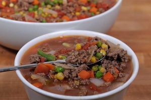 The Best Quick and Nutritious Hamburger Soup Recipe | Foodal.com