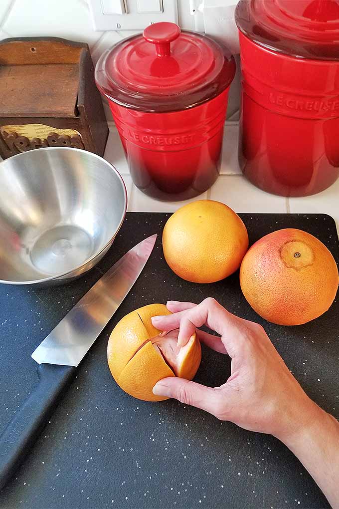 Learn how to carefully peel citrus and make it into candy at home with our simple tutorial: https://foodal.com/recipes/candy/candied-citrus-peel/