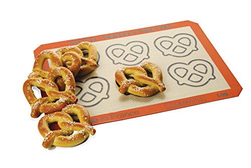Cakes and Bread Blue Pastry Rolling Mat 40 * 50cm Vetoo Silicone Baking Mat with Measurements Pasta Non-Stick Liner Mat for Making Cookies Pizza 