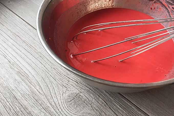 The Wet Ingredients for Red Velvet Pancakes | Foodal.com