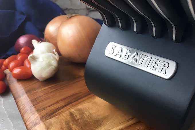The base of a Sabatier knife set | Foodal.com