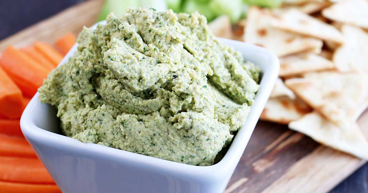 The Best Recipe for Healthy Kale Basil Hummus | Foodal