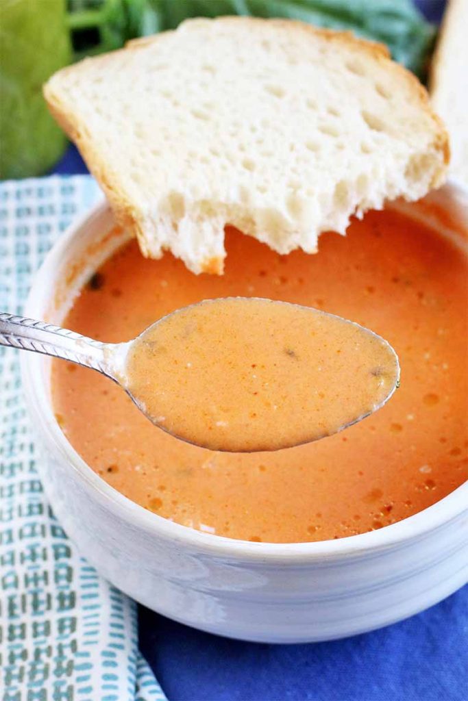 The Best Creamy Tomato Basil Bisque Recipe with Homemade Basil Oil | Foodal
