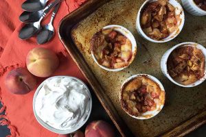 Individual Peach Cobbler: A Rustic Dessert for the Summer
