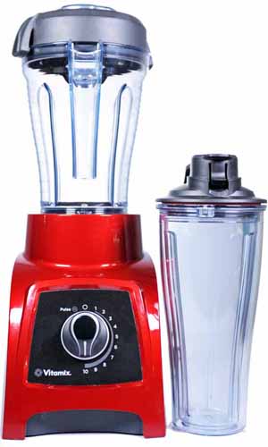 The Vitamix S30 Personal Blender with 20 oz cup and 40 oz pitcher on a white, isolated background.