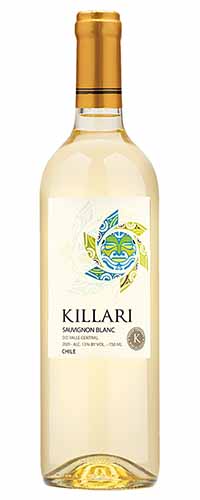 Image of the Killari Sauvignon Blanc bottle.