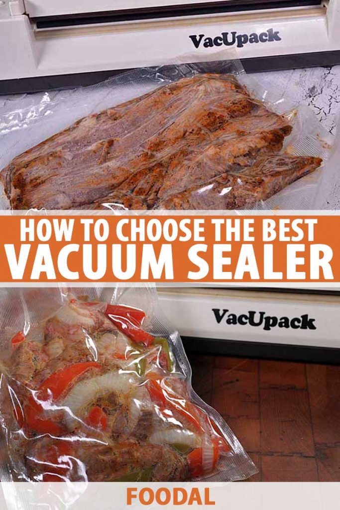 A collage of photos showing different models of vacuum sealers.