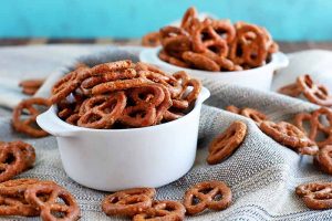 Spicy Buffalo Pretzels for Your Next Snack Attack