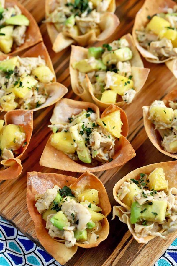 Island-Style Tropical Chicken Cups Appetizer | Foodal