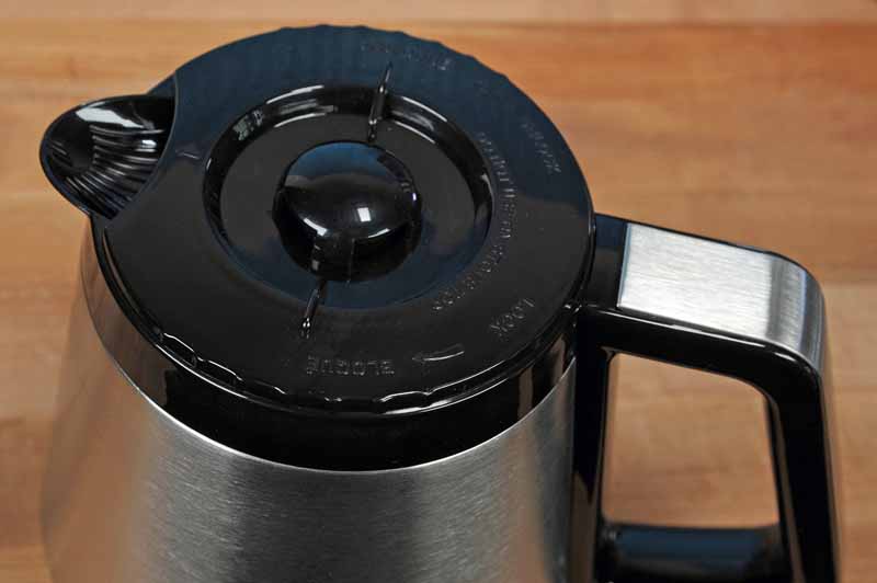 The top of the thermal carafe included with the Cuisinart CPO-850.