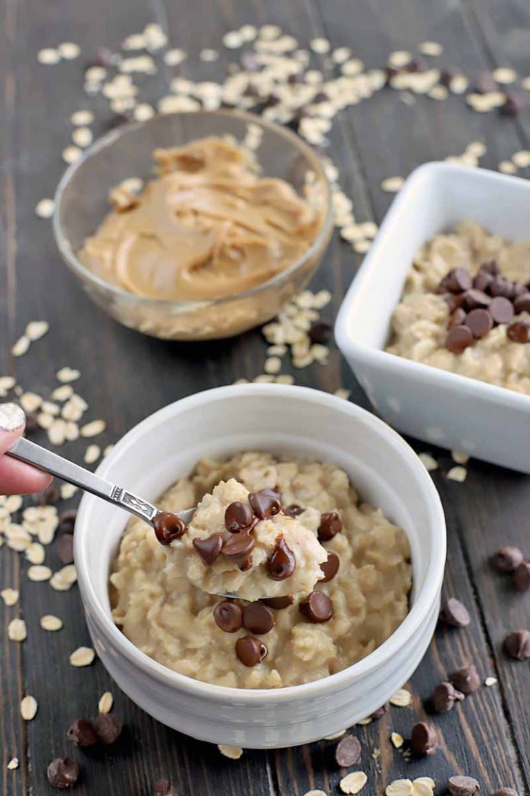 Gluten-Free Peanut Butter Chocolate Chip Oatmeal for Breakfast | Foodal