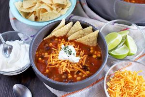 Meatless Monday Just Got A Whole Lot Tastier with This Vegetarian Taco Soup